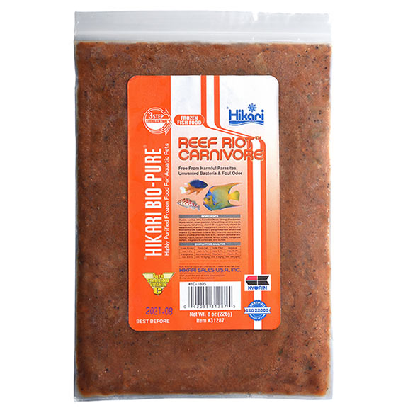 Hikari® Bio-Pure® Reef Riot Carnivore™ Frozen Fish Food Hikari® Bio-Pure® Reef Riot Carnivore™ Frozen Fish Food
