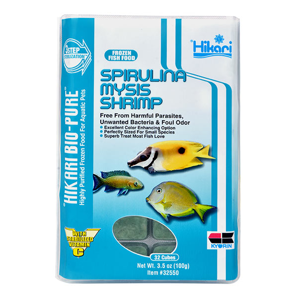 Hikari® Bio-Pure® Frozen Spirulina Mysis Shrimp Hikari® Bio-Pure® Frozen Spirulina Mysis Shrimp
