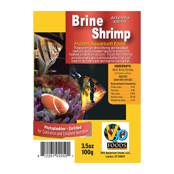 V2O Foods Brine Shrimp Frozen Food 