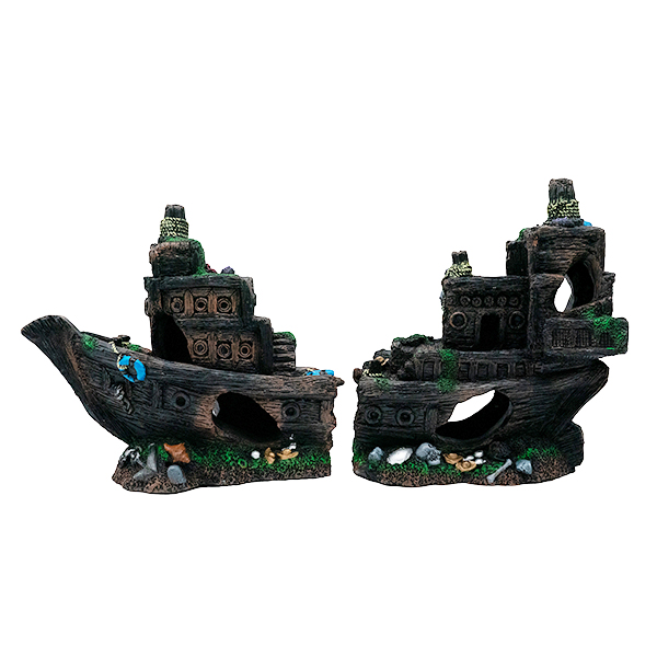 LiveAquaria® Sunken Treasure Pirate Ship