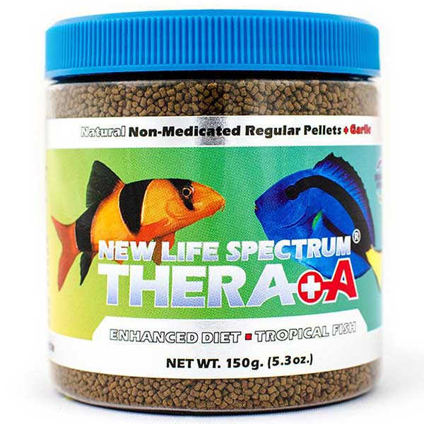New Life Spectrum Thera+A Regular Pellet Enhanced Non Medicated Fish Food New Life Spectrum Thera+A Regular Pellet Enhanced Non Medicated Fish Food