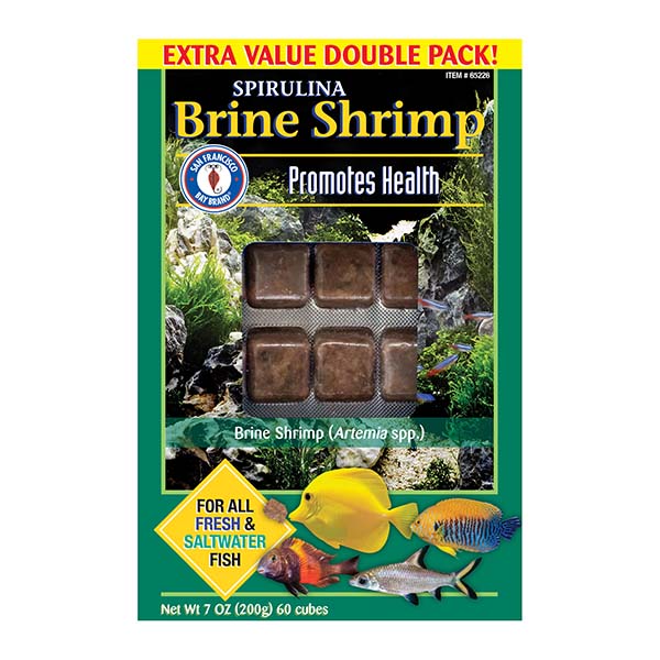 San Francisco Bay Brand Frozen Spirulina Brine Shrimp Cubes